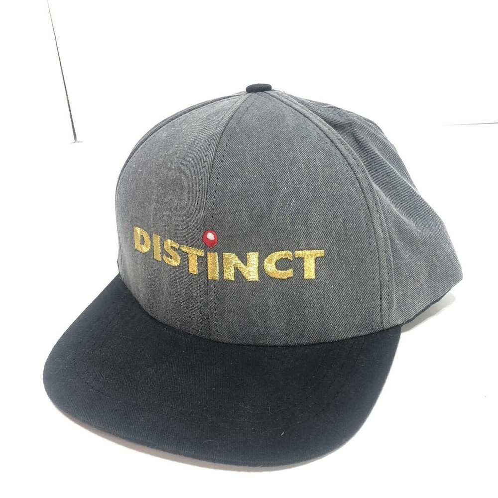Vintage Distinct Snapback Hat, Made in USA, Adjustable, Grey, Americap